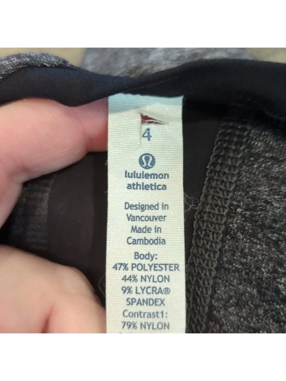 Lululemon Pace Pusher Long Sleeve Heathered Black / Black